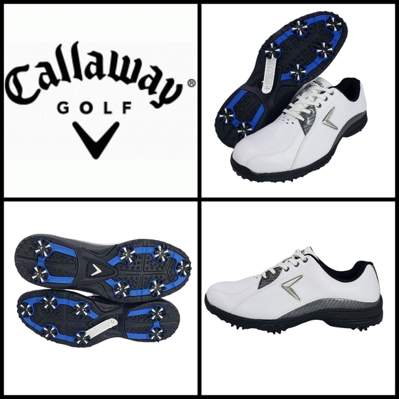 Callaway Other - New Callaway Mens XTT Hot M147 Golf Shoes, size 9.5, leather, colors white/black